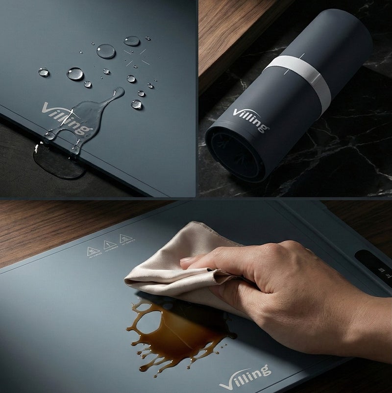 VILLING FOLDABLE FOOD WARMING TRAY - BLUE COLOUR, Full Surface heating, 3Temparture settings, UAE Quality Approved, One Year Warranty, Suitable for Home, Parties, Buffets,etc... - Image 3